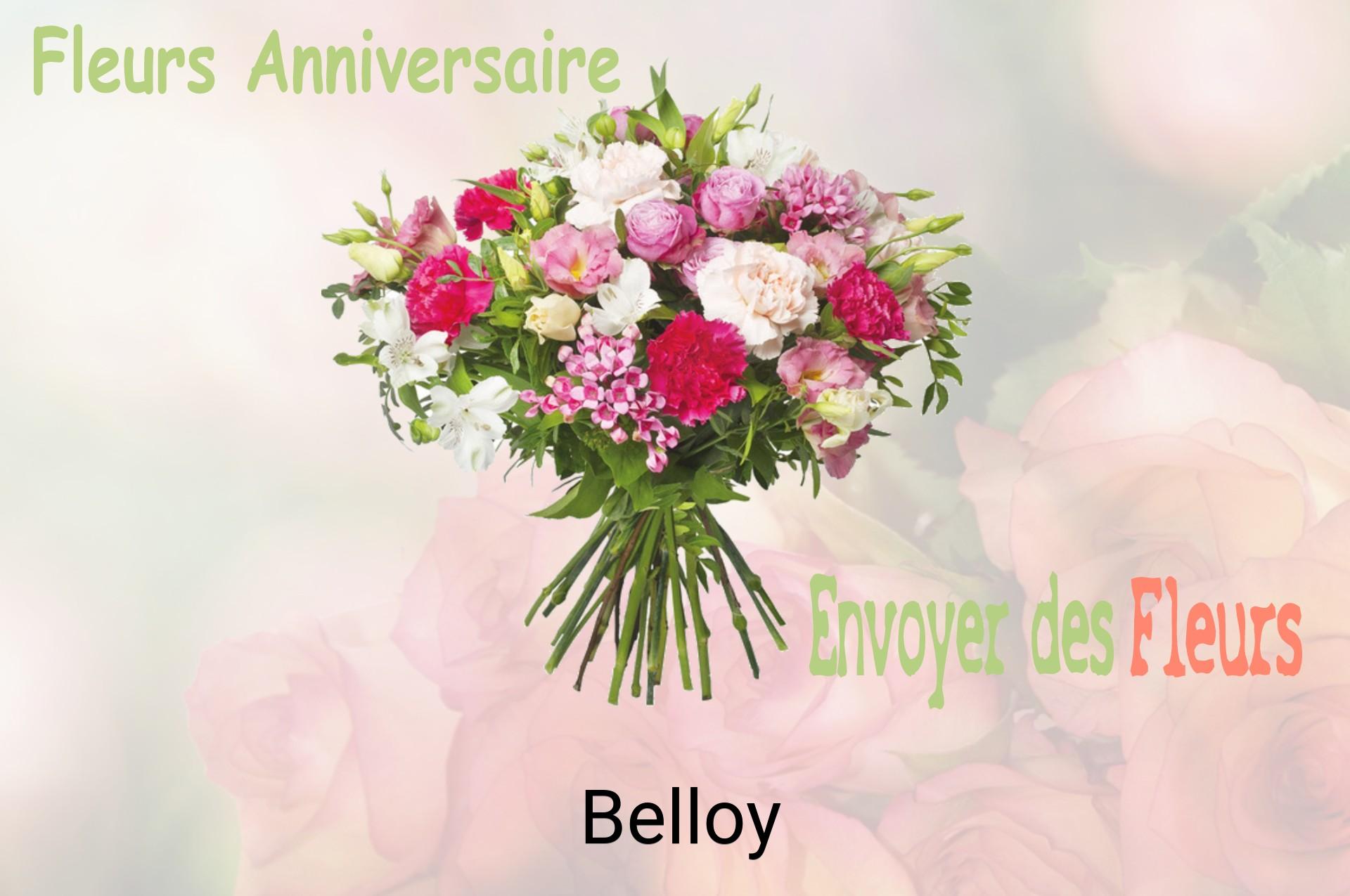 Bouquet de fleurs d’anniversaire livré à Belloy