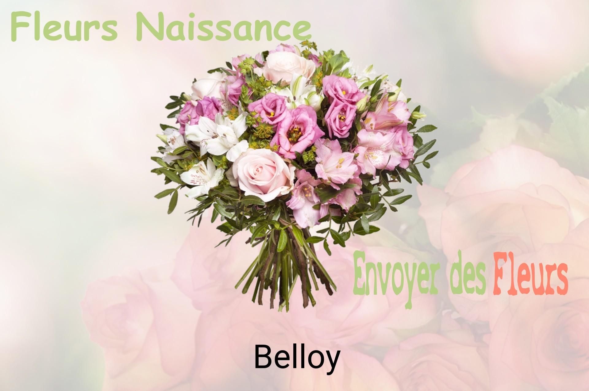 Bouquet de fleurs de naissance livré à Belloy